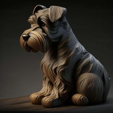 3D model Zwergschnauzer dog (STL)